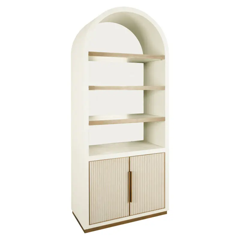 - Wandkast Tivoli met gebogen bovenkant 2-deurs 3-planken (White)