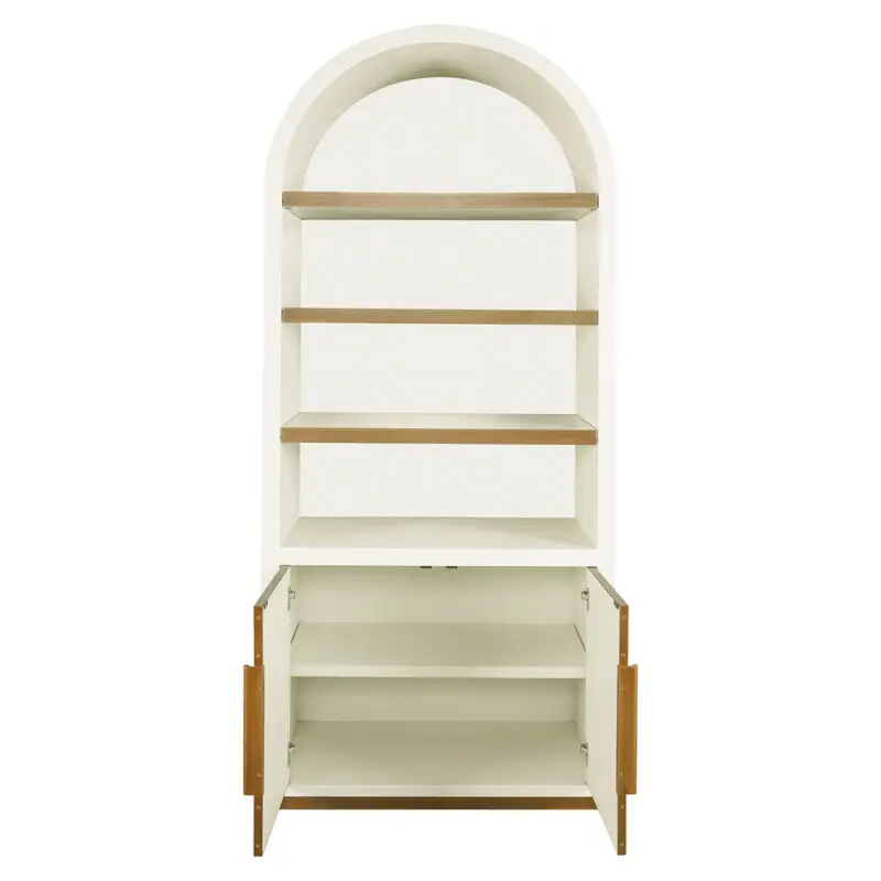 - Wandkast Tivoli met gebogen bovenkant 2-deurs 3-planken (White)