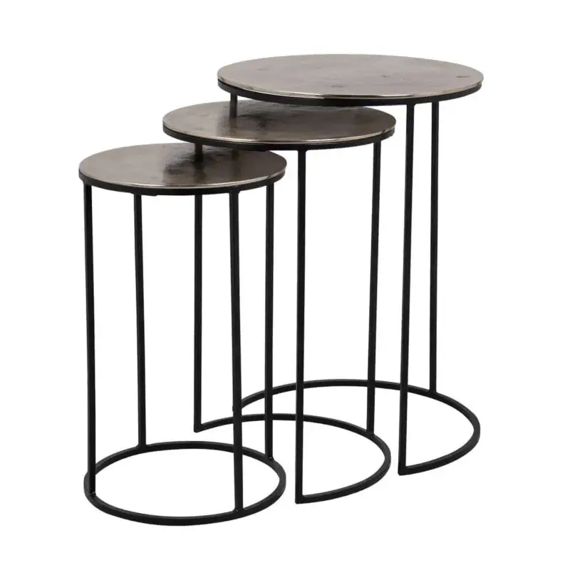 - Salontafel Nolan set van 3 (Champagne gold)