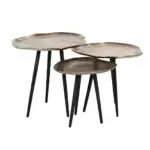 - Salontafel Volenta set van 3 champagne gold (Champagne gold)