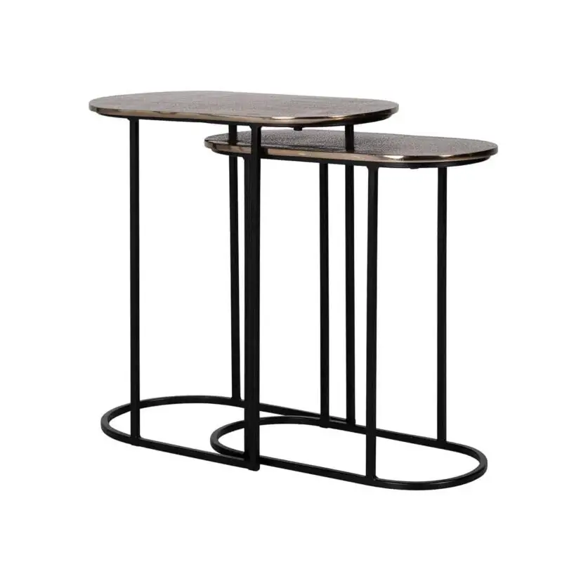 - Bijzettafel Chandon set van 2 (Champagne gold)