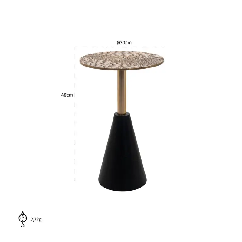 - Bijzettafel Cobra 30Ø (Gold)