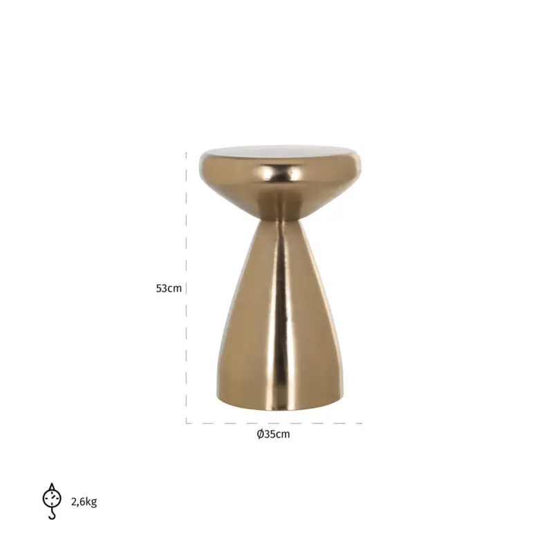 - Bijzettafel Arlo (Gold)