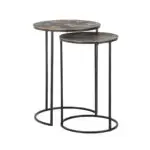 - Bijzettafel Tulum set van 2 (Brushed Gold)