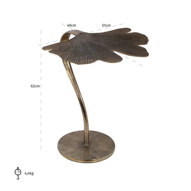 - Bijzettafel June (Brushed Gold)