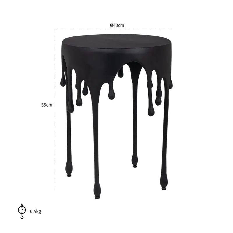 - Bijzettafel Laila (Black)