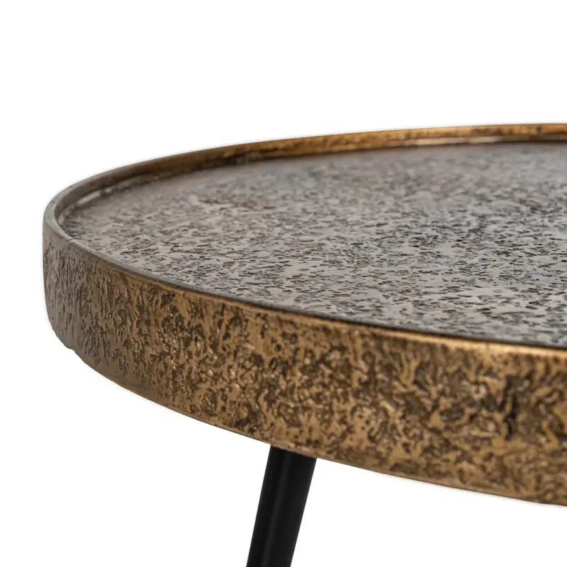- Salontafel Luton set van 3 (Black/gold)