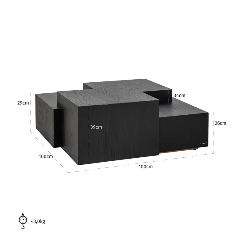- Salontafel Lennox Dark Coffee (Dark coffee)