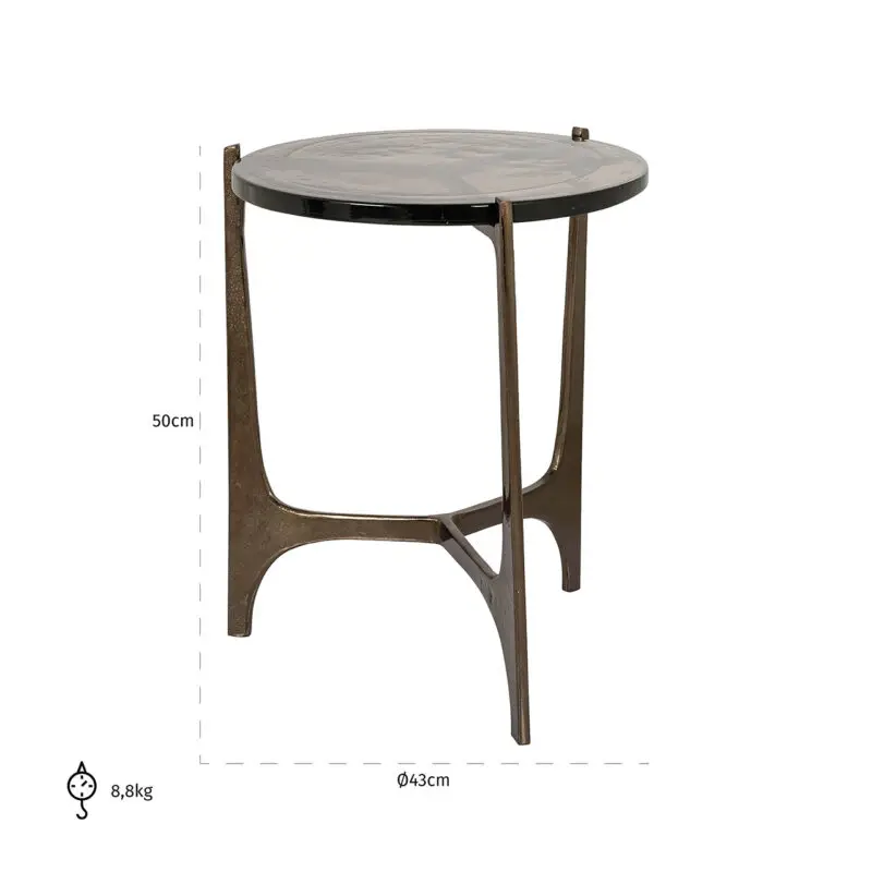 - Bijzettafel Mateo 43Ø