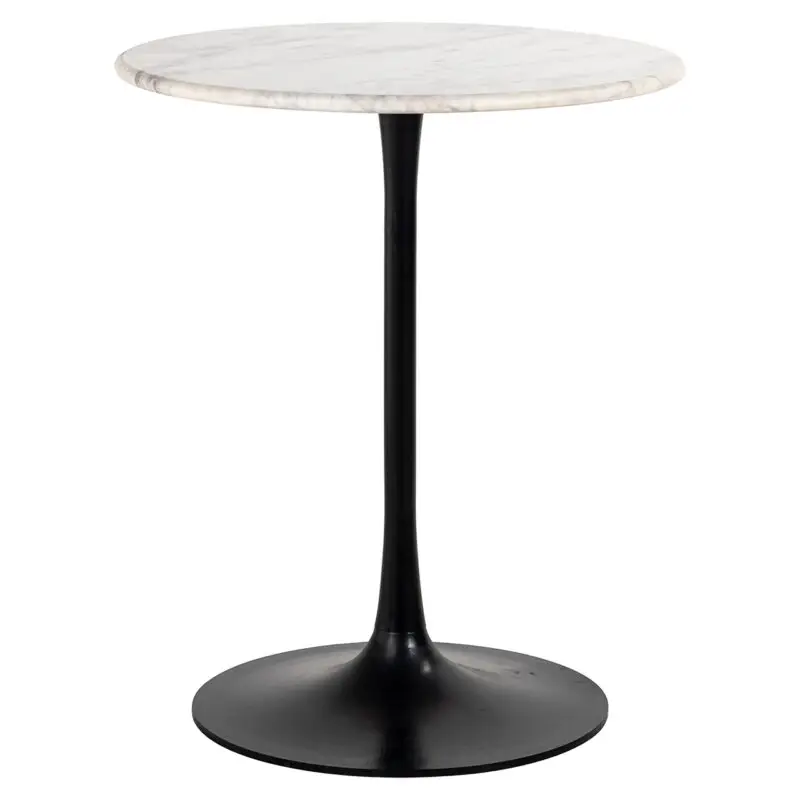 - Bistrotafel Carlten wit 65Ø (Black/white)
