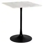 - Bistrotafel Carlten wit vierkant (Black/white)