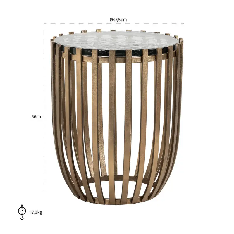 - Bijzettafel Volante 47Ø (Gold)