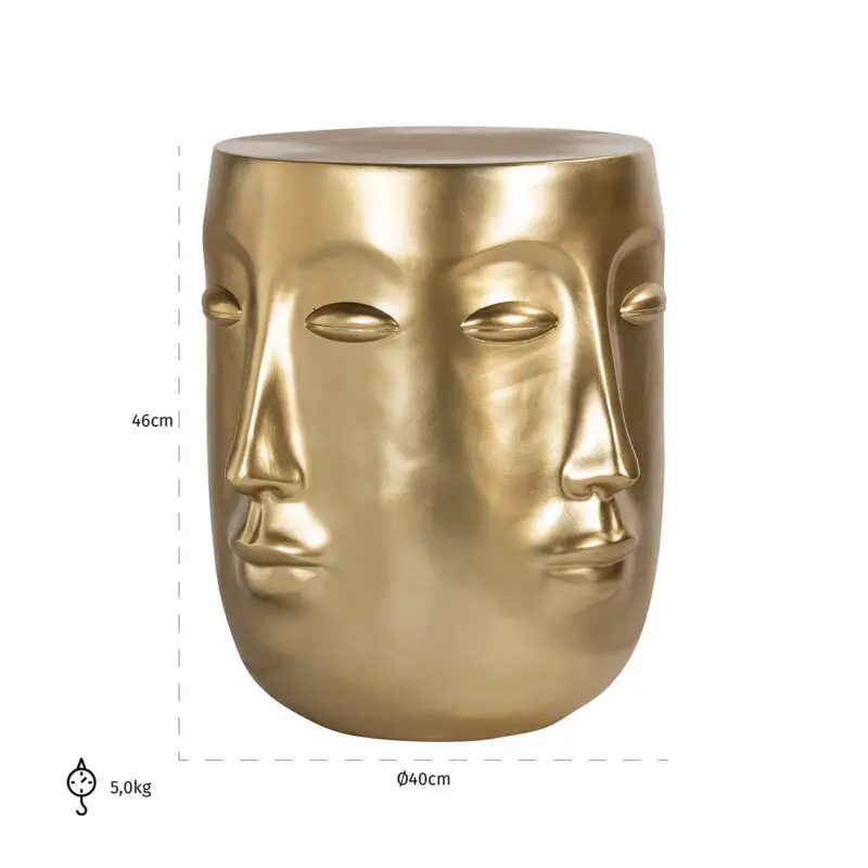 - Bijzettafel Christy goud (Gold)