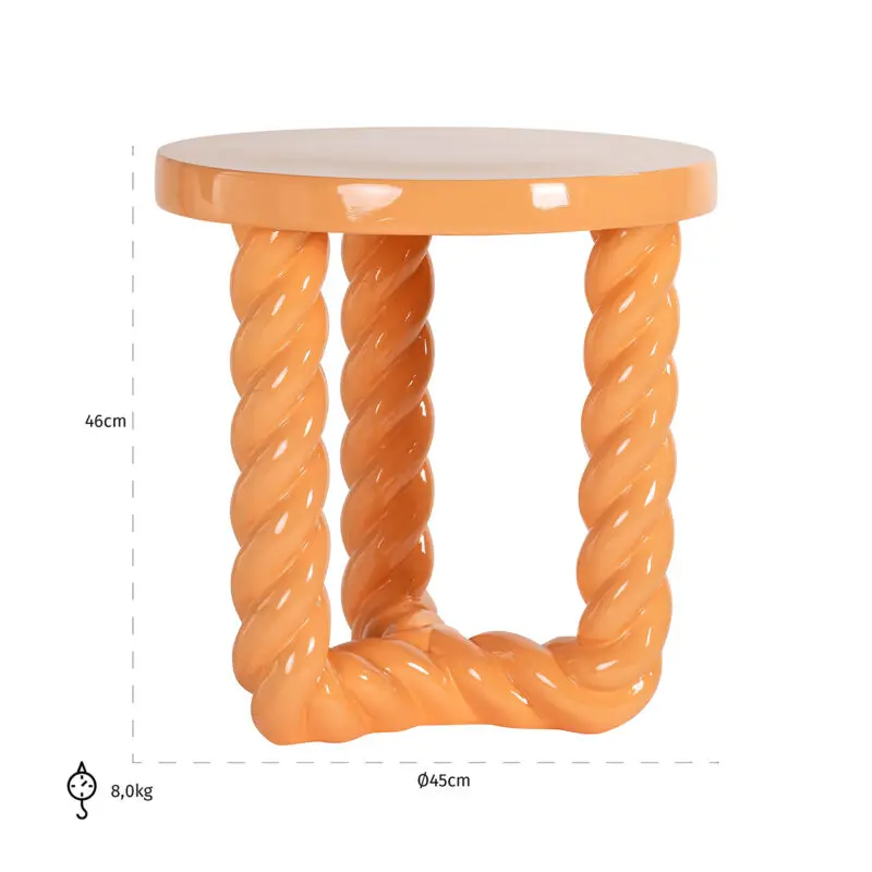 - Bijzettafel Rosly oranje