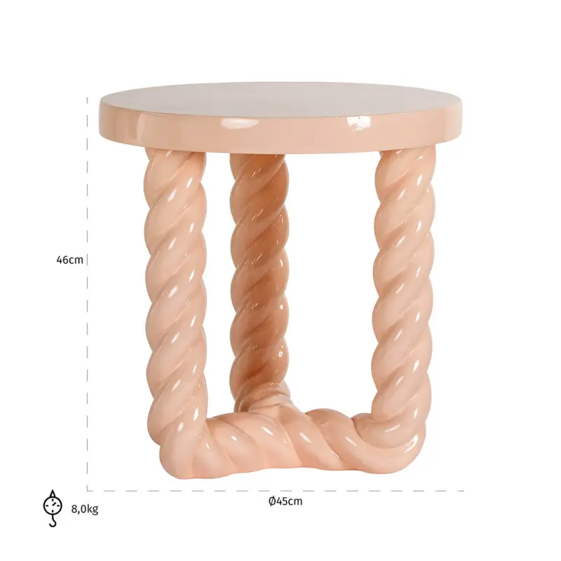 - Bijzettafel Rosly roze