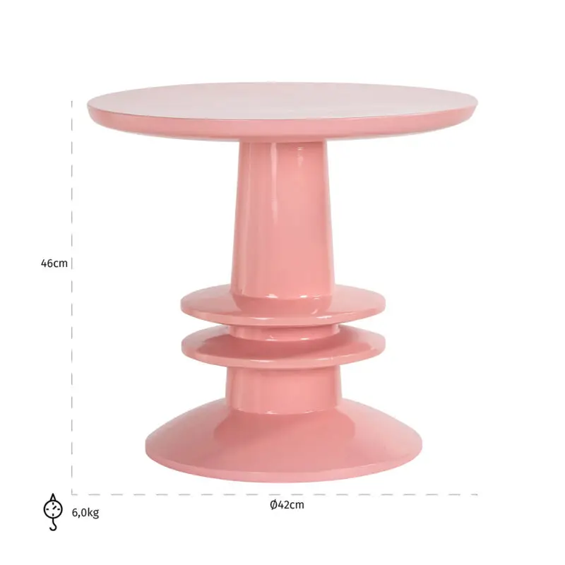 - Bijzettafel Josy (Pink)