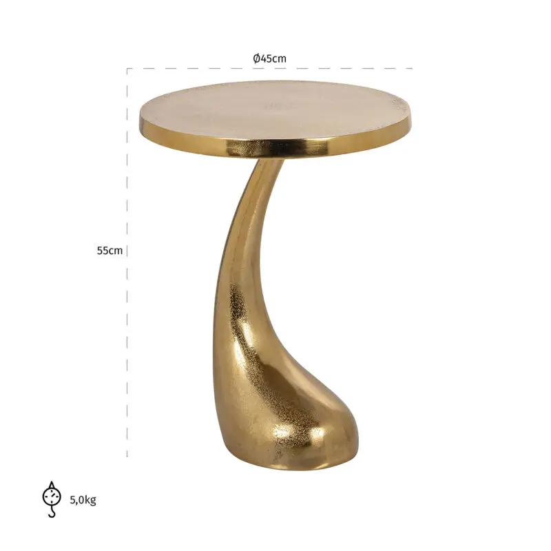- Bijzettafel Dolphin (Gold)