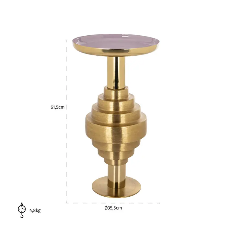 - Bijzettafel Empire (Brushed Gold)