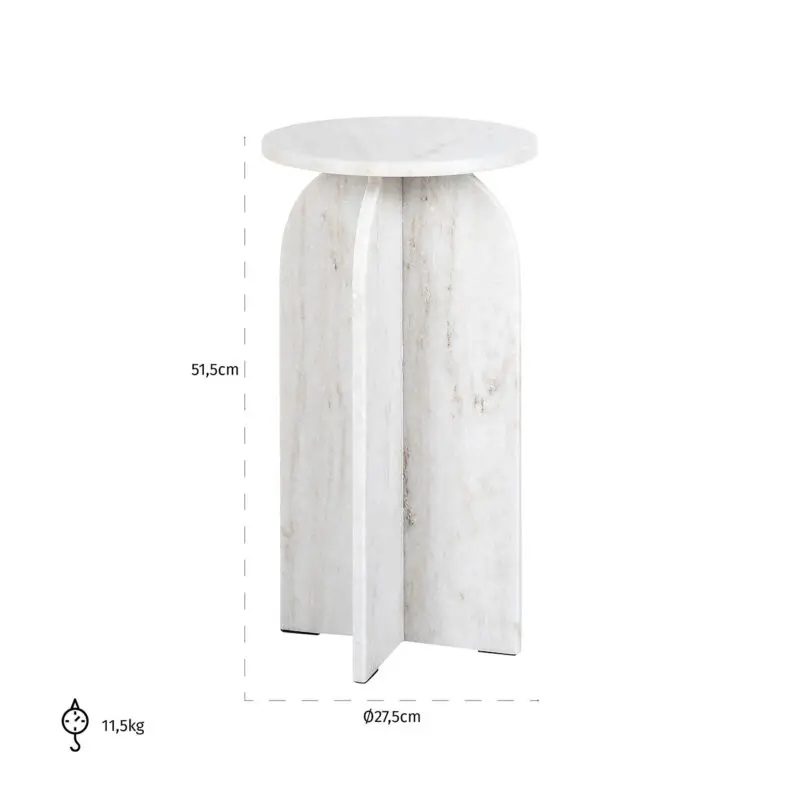 - Bijzettafel Luciano (Beige)