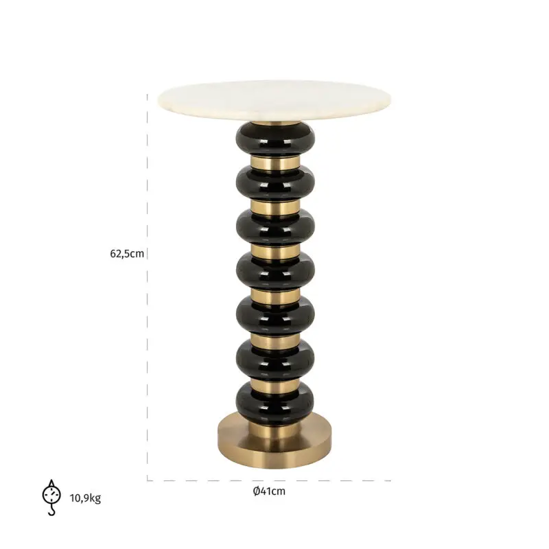 - Bijzettafel Barbara black (Black)