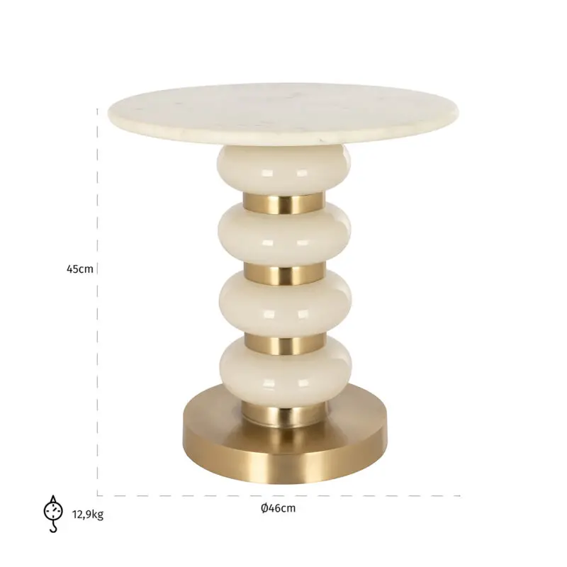 - Bijzettafel Boann white (White)