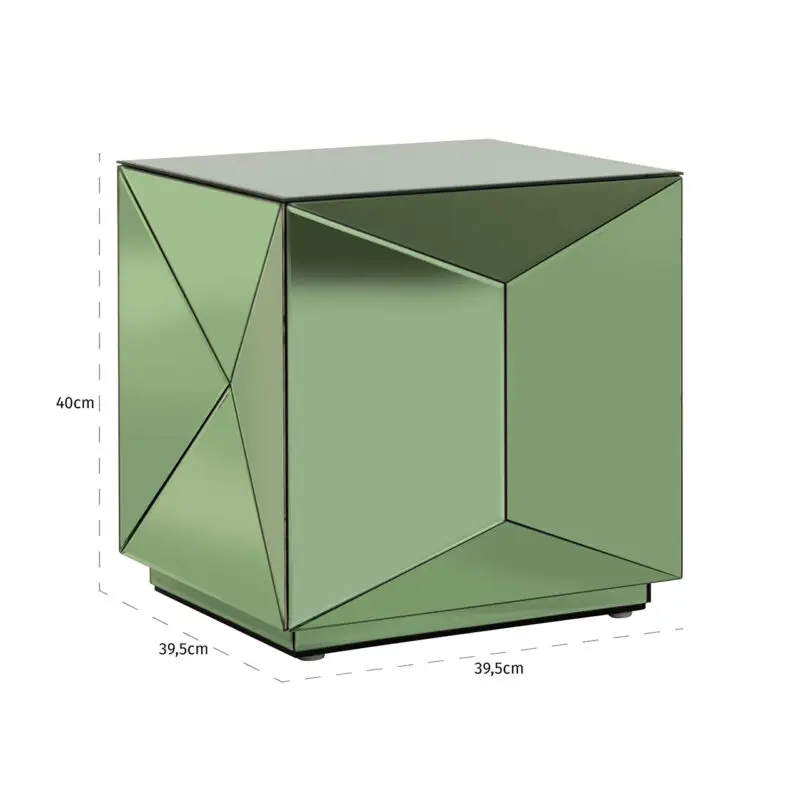 - Bijzettafel Shifra spiegel groen (Green)