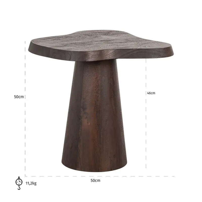 - Bijzettafel Odile (Dark brown)