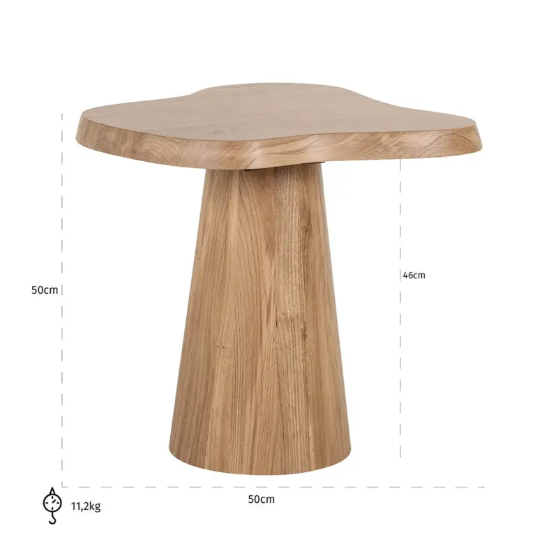 - Bijzettafel Riva (Natural oak)