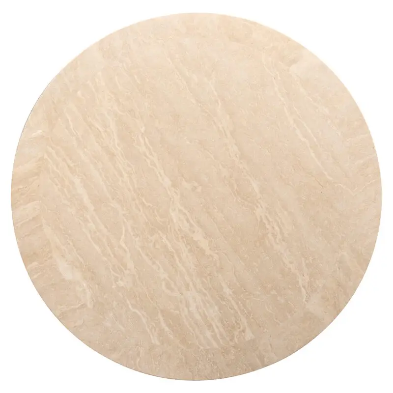 - Salontafel rond Biltmore Italian beige Travertine (Beige)