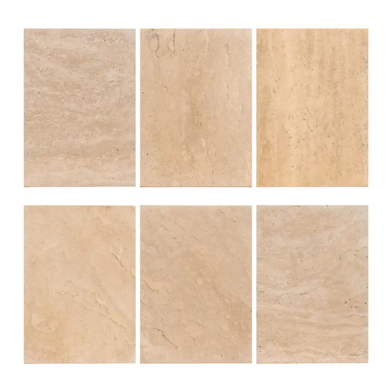 - Ronde eettafel Renaissance beige Travertine (Beige)