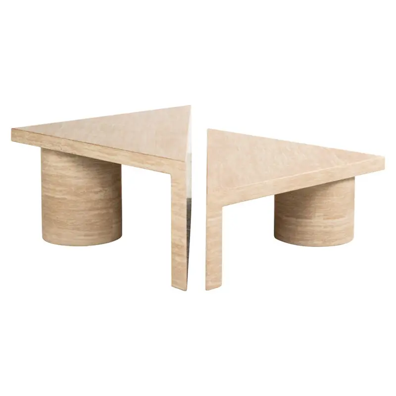 - Salontafel set Fictus Travertine faux (Beige)