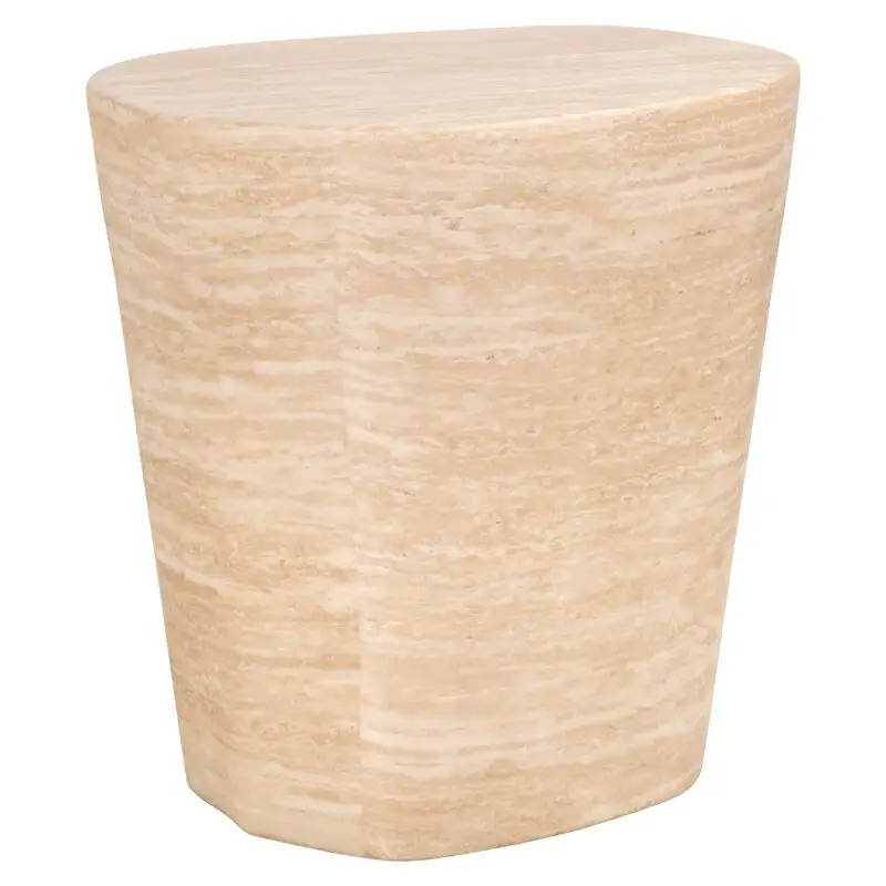 - Bijzettafel Fictus Travertine faux (Beige)