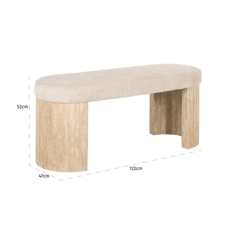 - Bank Gallice natural beige travertine (Beige)