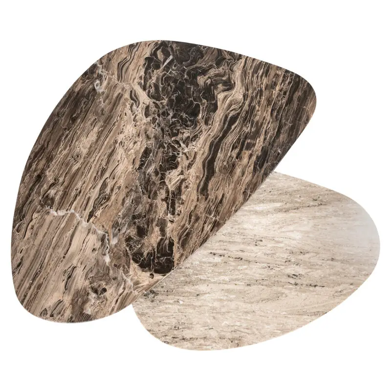 - Salontafel Nazario set van 2 (Brown)