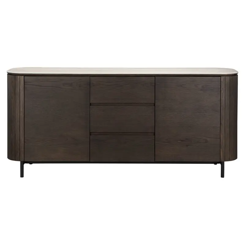- Dressoir Ritz 2-deurs 3-laden (Brown)