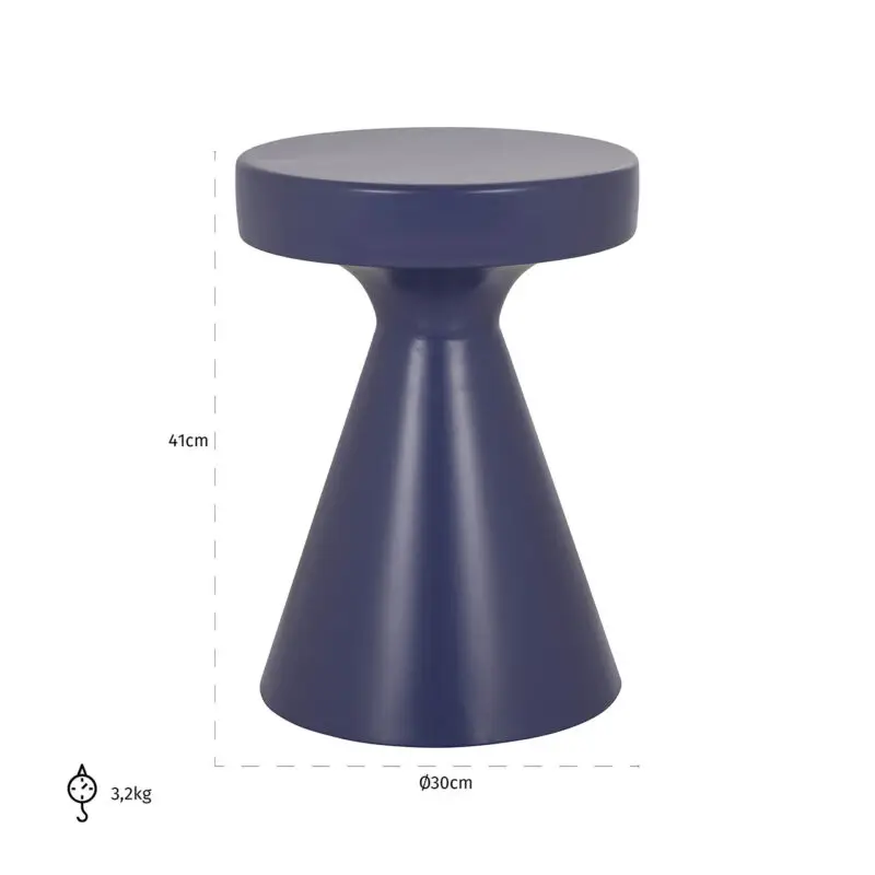 - Bijzettafel Kimble paars klein 30Ø (Purple)