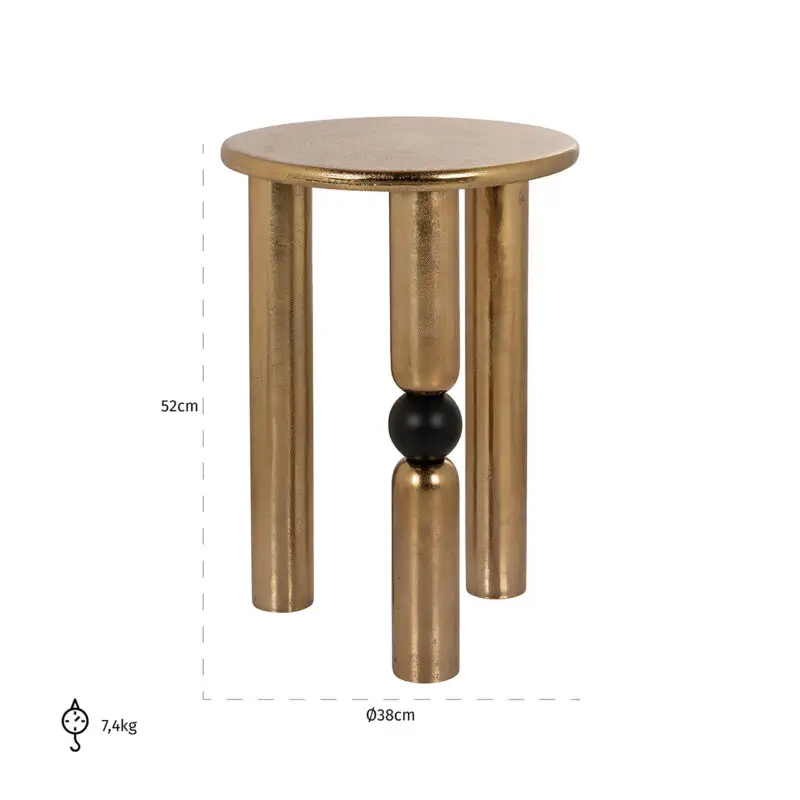 - Bijzettafel Marshall 38Ø (Gold)