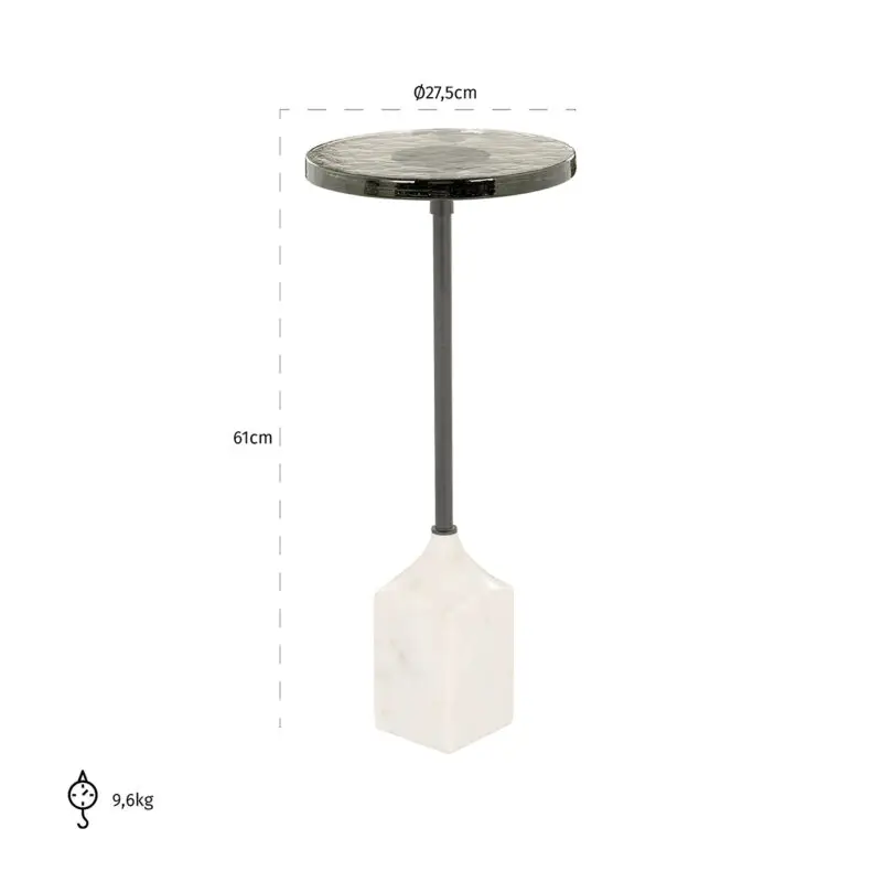 - Bijzettafel Aurora 27Ø (White)