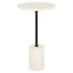 - Bijzettafel Misty 30Ø (Black/white)