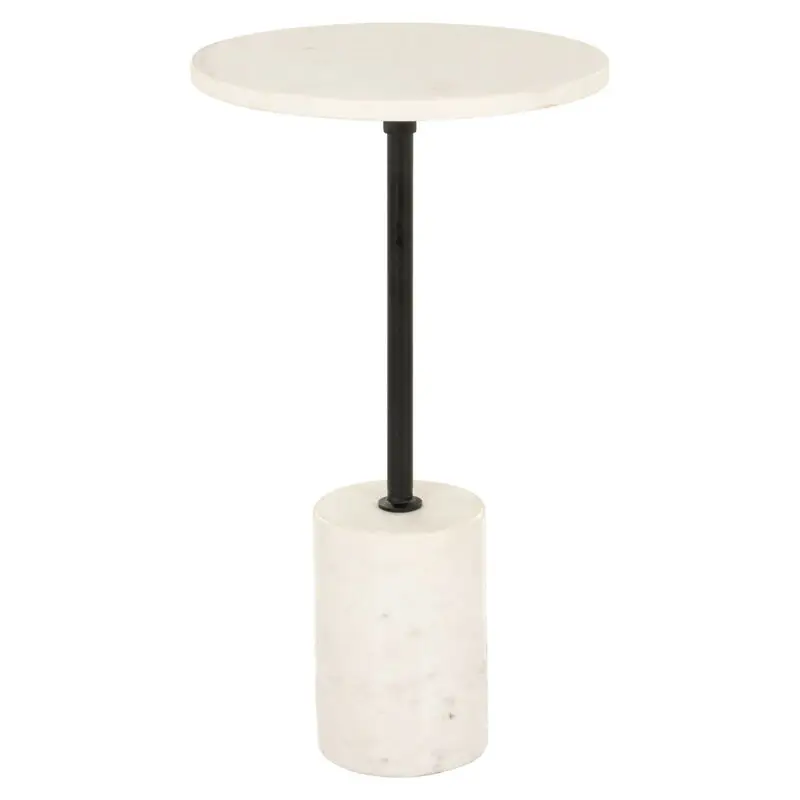 - Bijzettafel Misty 30Ø (Black/white)