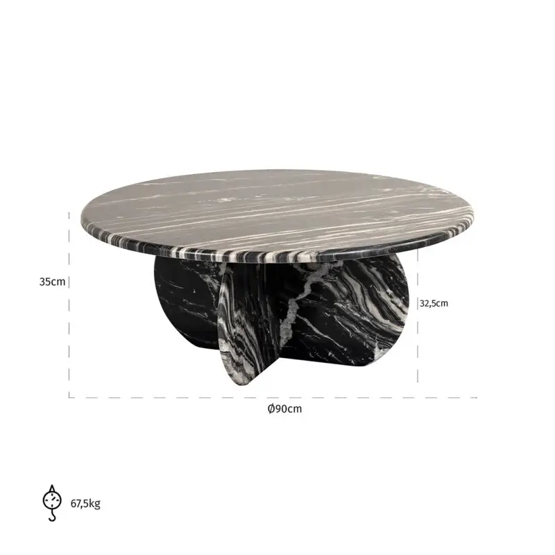 - Salontafel Bancroft (Black)