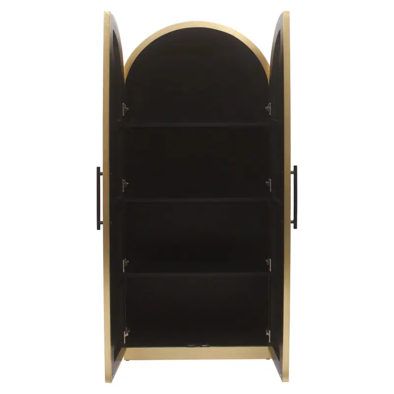 - Wandkast Les Arcs 2-deurs (Brushed Gold)