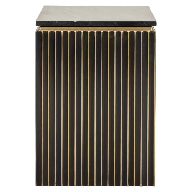 - Nachtkastje Les Arcs 1-deur (Brushed Gold)