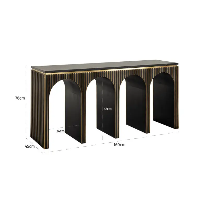 - Wandtafel Les Arcs (Brushed Gold)