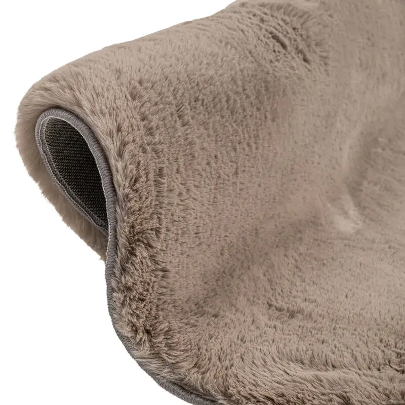 - Vloerkleed Saifo furry 160Ø (Sand)