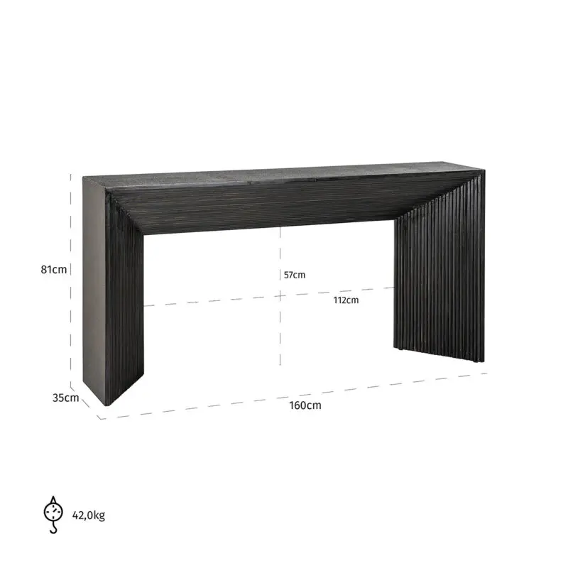 - Wandtafel Gizen (Black/gold)