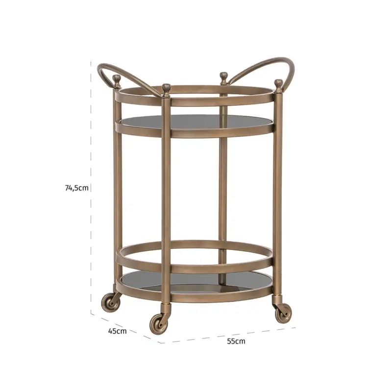 - Trolley Hendricks brass (Brushed Gold)