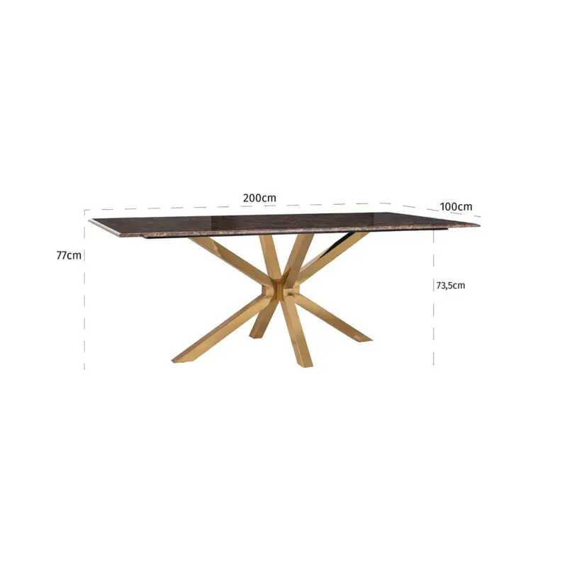 - Eettafel Conrad (Gold)