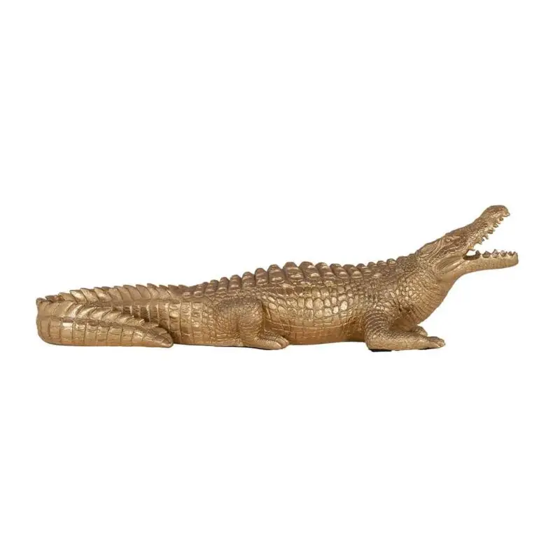 - Krokodil deco object klein (Gold)