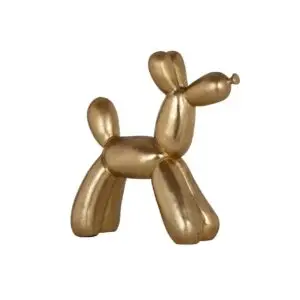 - Dog deco object (Gold)